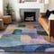 Homeroots 3' X 5' Blue Purple And Green Abstract Washable Indoor Outdoor Area Rug 604360 - alternate 6