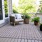 Homeroots 9' X 12' Purple And Ivory Geometric Washable Indoor Outdoor Area Rug 595593 - alternate 7