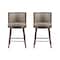 Manhattan Comfort Evalyn Counter Stool  in Taupe - Set of 2 2-CS021-TP - alternate 7