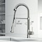Vigo Edison 19inH Single-Handle Pull-Down Sprayer Kitchen Faucet in Stainless Steel VG02001ST - alternate 5