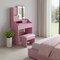 Homeroots 24" Pink Wood Lighted Two Drawer Dresser 714265 - alternate 2