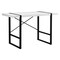 Homeroots 49" White and Black Computer Desk 333473 - alternate 1
