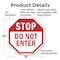 Signmission Stop Do Not Enter, 10 Inch X 10 Inch, Aluminum Metal Signs OC-A-10-47 - alternate 6