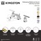 Kingston Brass Widespread Bathroom Faucet with Pop-Up Drain, Oil Rubbed Bronze KB8965CML - alternate 5
