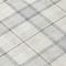 Homeroots 8' Silver And Gray Round Plaid Washable Indoor Outdoor Area Rug 601370 - alternate 5