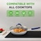 Nutrichef 10 in Medium Fry Pan with Lid - Non-stick Pan with Silicone Handle, Ceramic Coating Inside NCFRLD10 - alternate 3