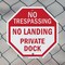 Signmission No Trespassing No Landing Private D, 6 Inch X 6 Inch, Plastic Sign OC-P-6-95 - alternate 7