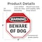 Signmission Warning Beware of Dog, 6 Inch X 6 Inch, Plastic Sign OC-P-6-337 - alternate 4