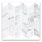Apollo Tile 10x12 in. Matte Dove-Gray, White Porcelain Chevron Wall and Floor Tile 9.88 sq ft/case, 11PK COS88WHTMOSA - alternate 1