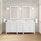 James Martin Vanities 84'' Double Vanity, Bright White w/ 3 CM White Zeus Quartz Top 655-V84-BW-3WZ - alternate 9