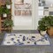 Homeroots 3' X 4' Blue and Gray Floral Indoor Outdoor Area Rug 527642 - alternate 4