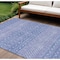 Homeroots 10' X 14' Sky Blue Purple And Ivory Tribal Washable Indoor Outdoor Area Rug 582637 - alternate 1