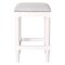 Homeroots 27" Gray And Antiqued White Solid Wood Backless Counter Height Bar Chair 534321 - alternate 1