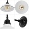 Jonathan Y Aurora 12.3 in. 1-Light Farmhouse Industrial Iron LED Gooseneck Arm Outdoor Sconce, White JYL7613A - alternate 7