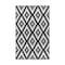 Homeroots 4' X 6' Black Geometric Indoor Outdoor Area Rug 555631 - alternate 4