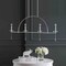Jonathan Y Doris 41" 4-light Linear Metal/Crystal LED Pendant, Chrome JYL7401A - alternate 11