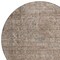 Homeroots 8' Brown And Beige Round Abstract Washable Indoor Outdoor Area Rug 615994 - alternate 5