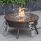 Leisuremod Walbrooke Patio Round Fire Pit and Tank Holder with Slats Design, Brown WBRS-29-24-GL - alternate 8