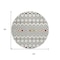 Homeroots 8' Ivory Red And Gray Round Geometric Washable Indoor Outdoor Area Rug 612186 - alternate 7