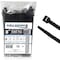 Kable Kontrol Black Cable Zip Ties - UV Resistant, 8 in L, 2.16 in Max Bundle Dia., Black, Nylon 6-6, 100 PK CT-08-75-100-BK - alternate 1