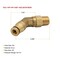 Mytee Products 45-DEGREE DOT Brass 3/8 inOD X 3/8 inNPT Male Non-Swivel Elbow Air Brake 5PK MP-ABF-45ELBOW3838 - alternate 8