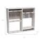 Homeroots 4" White Wood Entertainment Organizer 661178 - alternate 4