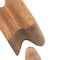 Homeroots Set of Two Brown Wood Square Drawer Pull Knobs, 2PK 476579 - alternate 6
