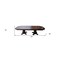 Homeroots 136" Brown Solid Wood And Solid Manufactured Wood Double Pedestal Base Dining Table 376940 - alternate 3