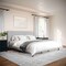 Martha Stewart Britta King Upholstered Platform Bed w/Rounded Headboard, Piped Detailing/Cushioned Siderails, Gray TW-3WDB01-K-GY-MS - alternate 7