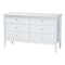 Baxton Studio Lucera Mid-Century White Bobbin Wood 6-Drawer Dresser 257-14127-ZORO - alternate 1