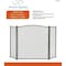 Simple Spaces Simple Spaces C31020ASK3L Fireplace Screen, Antique Silver C31020ASK3L - alternate 2