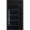 Vdomdoors Steel Door Deux 6083 Black Enamel Sidelight and Transom Window Sidelite Stainless Inserts Entry Doo DEUX6083EXD-BLK-W36+14 x H80+16-LH-I - alternate 3