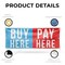 Signmission Buy Here Pay Here, 36 Inch x 96 Inch, Vinyl Banner B-96-30499 - alternate 4
