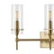 Jonathan Y Cato 21.25" 3-Light Modern Minimalist Iron/Glass LED Vanity, Brass Gold/Clear JYL7807C - alternate 6