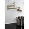 Kingston Brass Wall Mount Pot Filler Faucet, Antique Brass KS8103RX - alternate 5