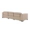 Homeroots 110" Beige Top Grain Leather Reclining Metal USB Sofa 720305 - alternate 7