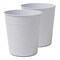 Happimess Riley Modern Classic Hammered Steel Accent 2 Gal Waste Bin, Matte White, 2PK HPM1111D-SET2 - alternate 4