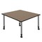 Regency Square Kee Height Adjustable Mobile Classroom Activity Table, 48 in W, 48 in L, Noble Oak TB4848NOAPCGY - alternate 3
