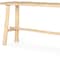 Homeroots 66" Light Brown Solid Wood Trestle Console Table 605609 - alternate 2