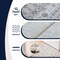 Jonathan Y Petunia Distressed All-Over Floral Border Non-Slip Machine-Washable Beige/Cream 4ft x 6ft Area Rug PTN102E-4 - alternate 5