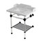 Kingston Brass 30-Inch Carrara Marble Console Sink with Acrylic Legs and Shelf, 8-Inch, 3-Hole LMS30MASQB0 - alternate 1