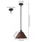 Jonathan Y Hattie 12 in. 1-Light Coastal Bohemian Metal and Woven Rattan LED Pendant Light, Black/Dark Brown JYL5712B - alternate 6
