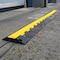 Pittman Cable Ramp, 45 mm H, 1010 mm L, 250 mm W, 2 Channel, Rubber, Black, Yellow 756352 - alternate 2