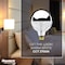 Bulbrite Incandescent G40 Medium Screw Base E26 Light Bulb, 100W, Half Chrome, 4PK 861292 - alternate 6