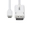 Startech.Com 6FT (2M) USB-C TO DISPLAYPORT 1.2 CABLE, BIDIRECTIONAL, 4K 60HZ, WHITE VIDEO ADA CDP2DP2MBW - alternate 3