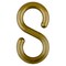 Mr. Chain Khaki Gold 2" S-Hooks (10-Pack) 50307-10 - alternate 1