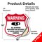 Signmission Video Surveillance Shield Sign Warning A, 18 inch X 18 inch, Vinyl Decal, 2PK SHI-D-2PACK-18-474 - alternate 4