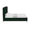 Homeroots Green Velvet Upholstered King Bed Frame 544830 - alternate 4