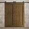 Sartodoors Modern Double Barn Door 72 x 84 inches, Ego 5006 Marble Oak, 13FT Rail Track Set, Solid Panel Int EGO5006DB-DMR-7284 - alternate 3