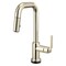Brizo Litze Smarttouch Pull-Down Prep Faucet with Square Spout, Industrial Handle Polished Nickel 64954LF-PN - alternate 2